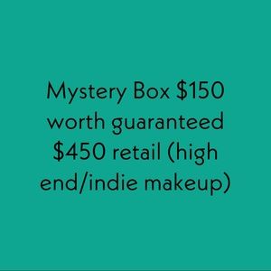 Mystery Boxes of High end and indie brand cosmetics.  Almost all items are BNIB